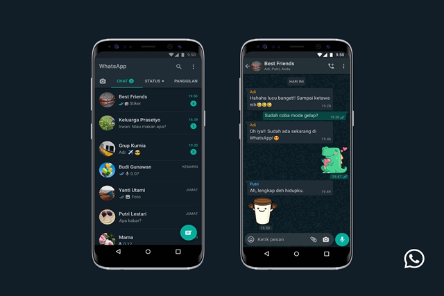 Fitur Dark Mode WhatsApp Akhirnya Hadir
